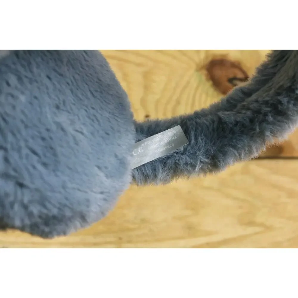 New C.C. Ear Muffs Blue Faux Fur Sherpa